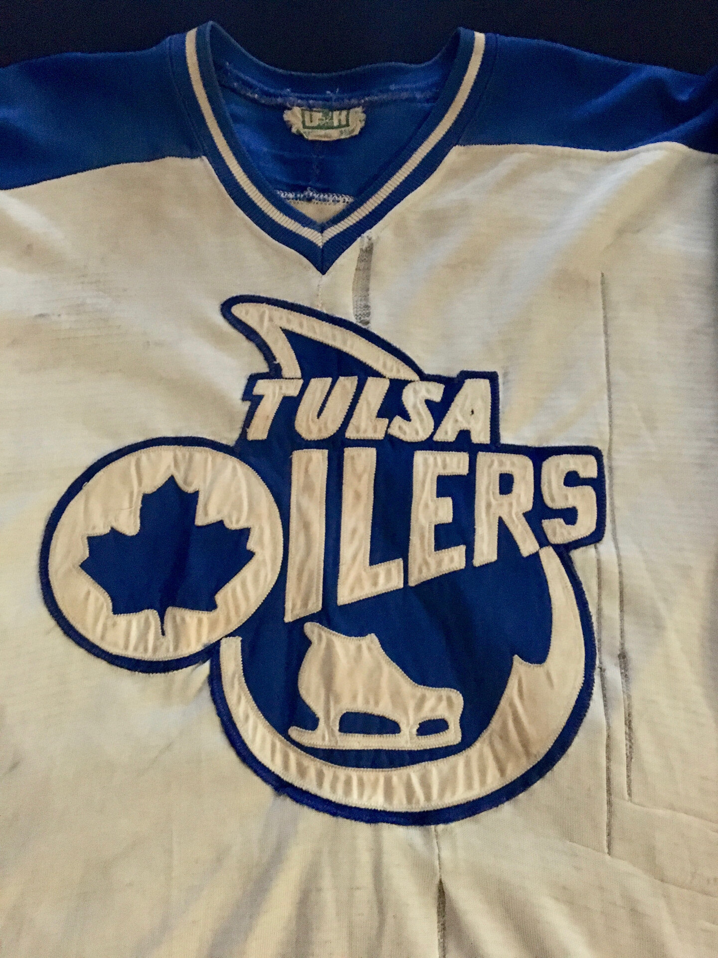 Vintage Authentic Bauer Tulsa Oilers ECHL Hockey Jersey Man L